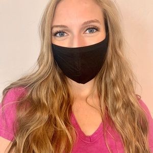 Sleek Black Adult Face Mask Covering